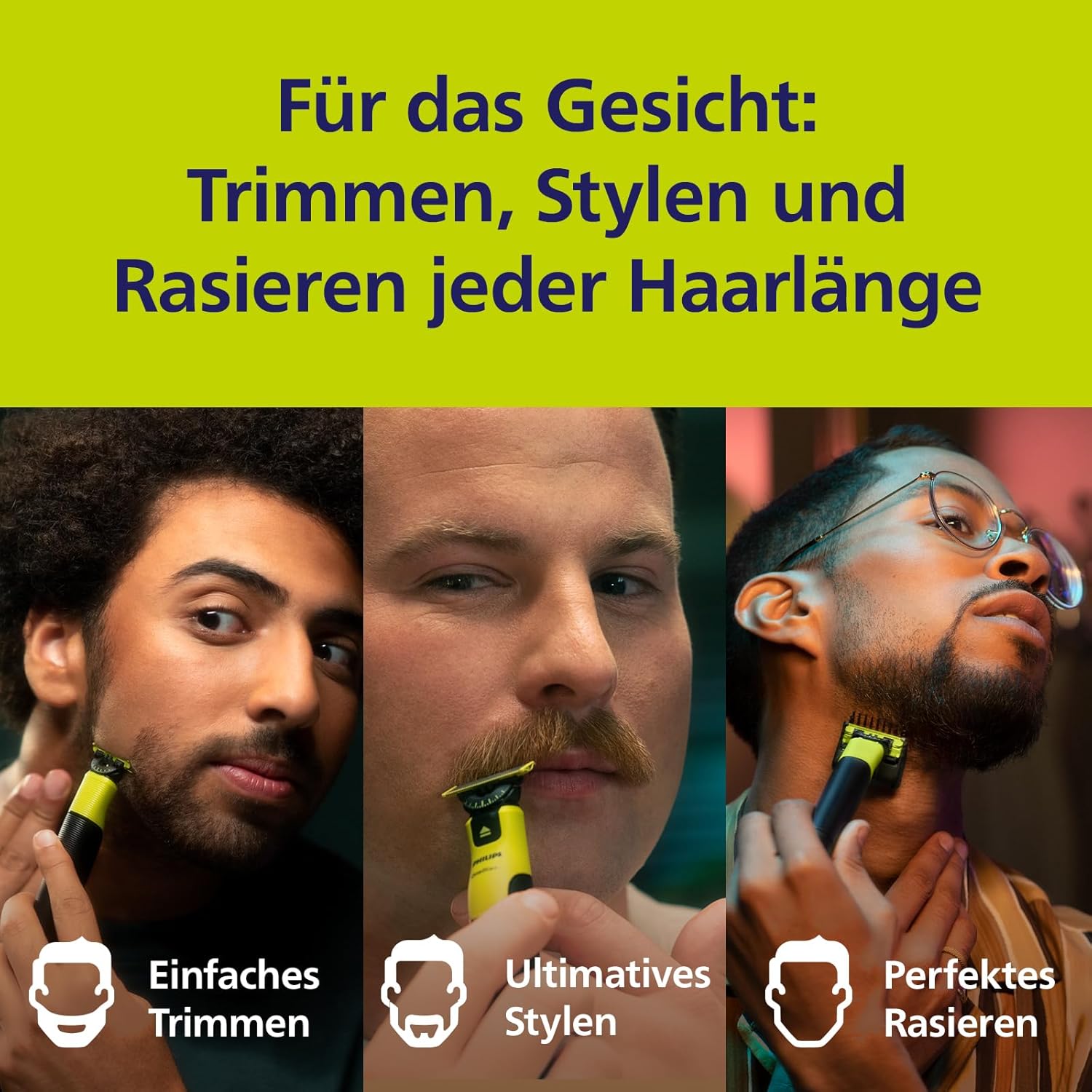 ⚡ Elektro & Technik – Philips OneBlade Original 360 Klingen, passend für alle OneBlade- und OneBlade Pro-Modelle. Original Philips 4er-Pack (Modell QP440/50). – Bild 4