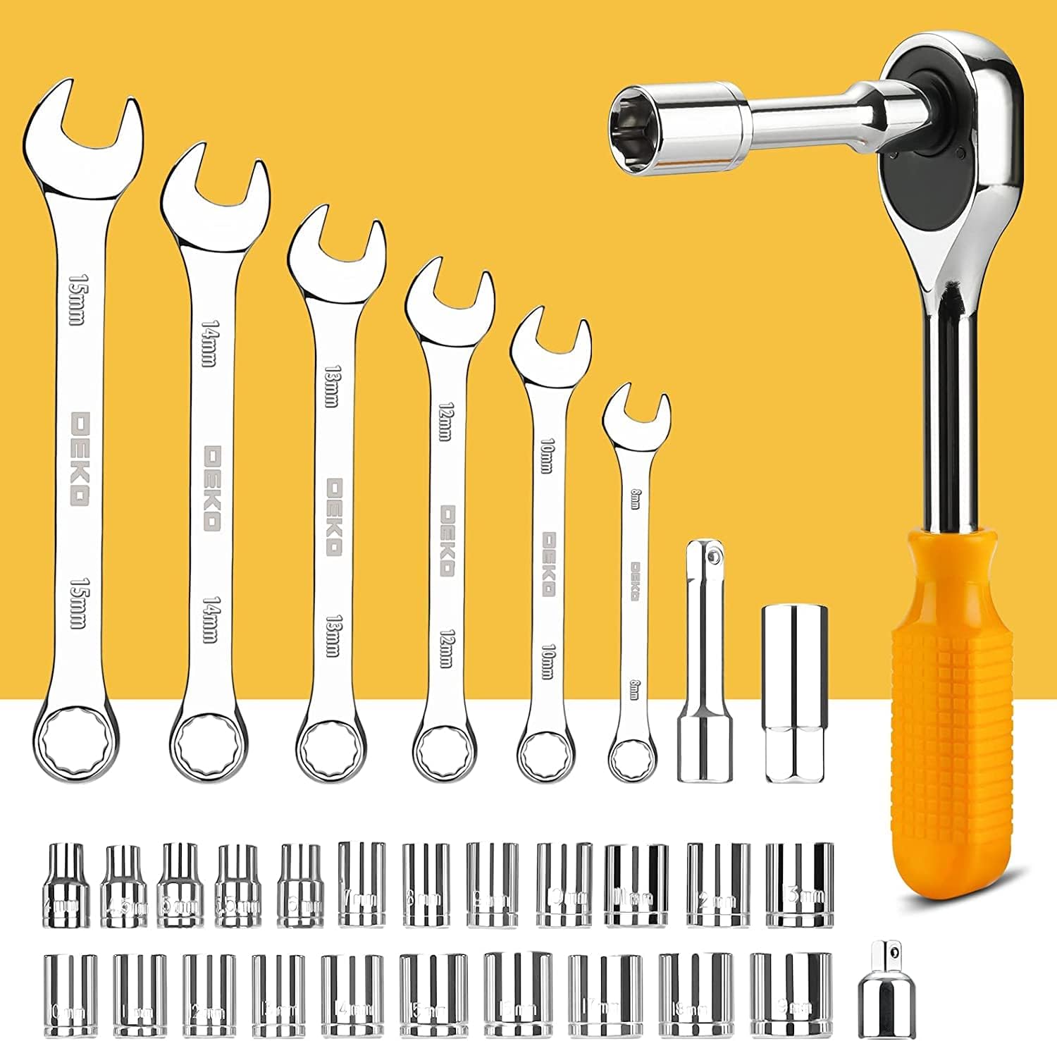 🔥 Angebote & Aktionen – Deko 128-Piece Universal Tool Case Repair Tool Set, Hand Tool Kit with Plastic Tool Box – Bild 2