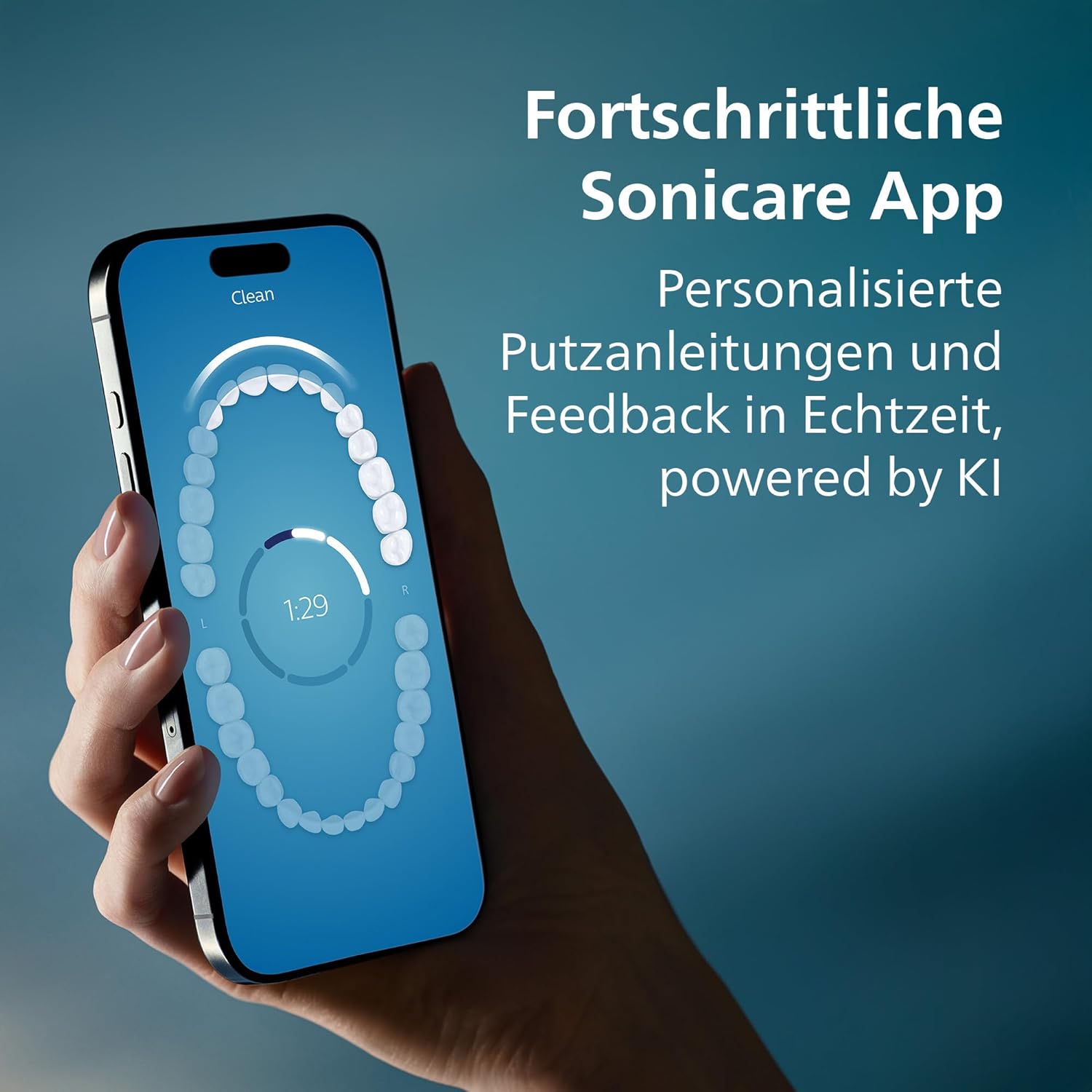 🔥 Angebote & Aktionen – Philips Sonicare Prestige 9900 Our Most Advanced Electric Toothbrush HX9992/12 with SenseIQ All-in-One Brush Head Artificial Intelligence in the Philips Sonicare App Colour: Midnight Blue – Bild 7