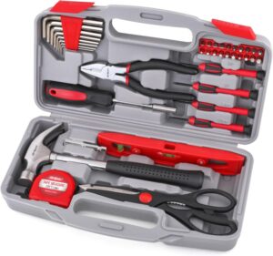 ⚒️ Bau & Montage – Hi-Spec 39-Piece Small Tool Box Filled with Essential Tools such as Hammer, Spirit Level, Tape Measure and Screwdriver Set for Household Projects