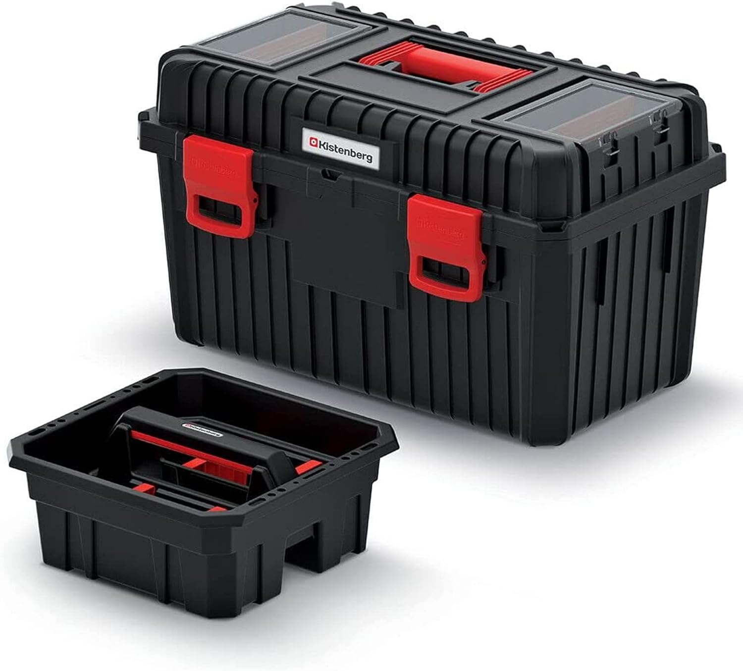 🔥 Angebote & Aktionen – Kistenberg Tool Box Tool Box Workshop Box with Organiser in Lid 1 x Carrier Plastic Handle Load Capacity up to 25 kg Dimensions 585 x 360 x 337 mm – Bild 6