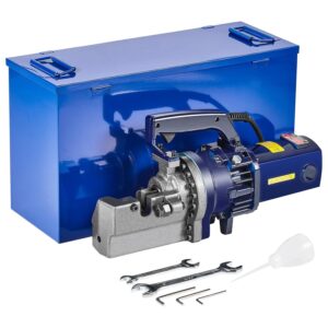 ⚡ Elektro & Technik – VEVOR elektrischer hydraulischer Bolzenschneider, 1700 W, Bewehrungsschneider, schneidet bis zu 5–25 mm Bewehrungsstahl in 4 Sekunden, Bewehrungsstahlschneider mit Werkzeugkoffer, Ölkanne, Schwarz, Blau