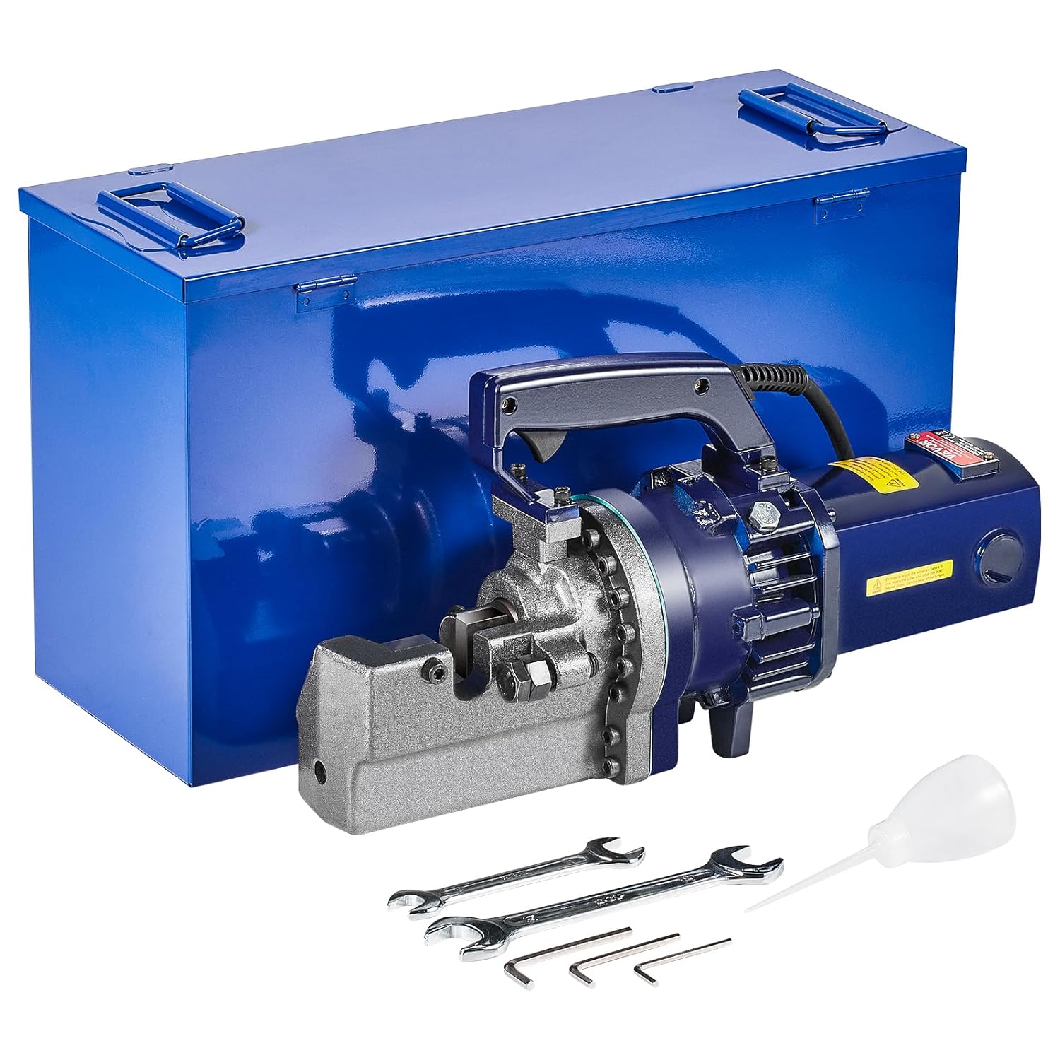 ⚡ Elektro & Technik – VEVOR elektrischer hydraulischer Bolzenschneider, 1700 W, Bewehrungsschneider, schneidet bis zu 5–25 mm Bewehrungsstahl in 4 Sekunden, Bewehrungsstahlschneider mit Werkzeugkoffer, Ölkanne, Schwarz, Blau