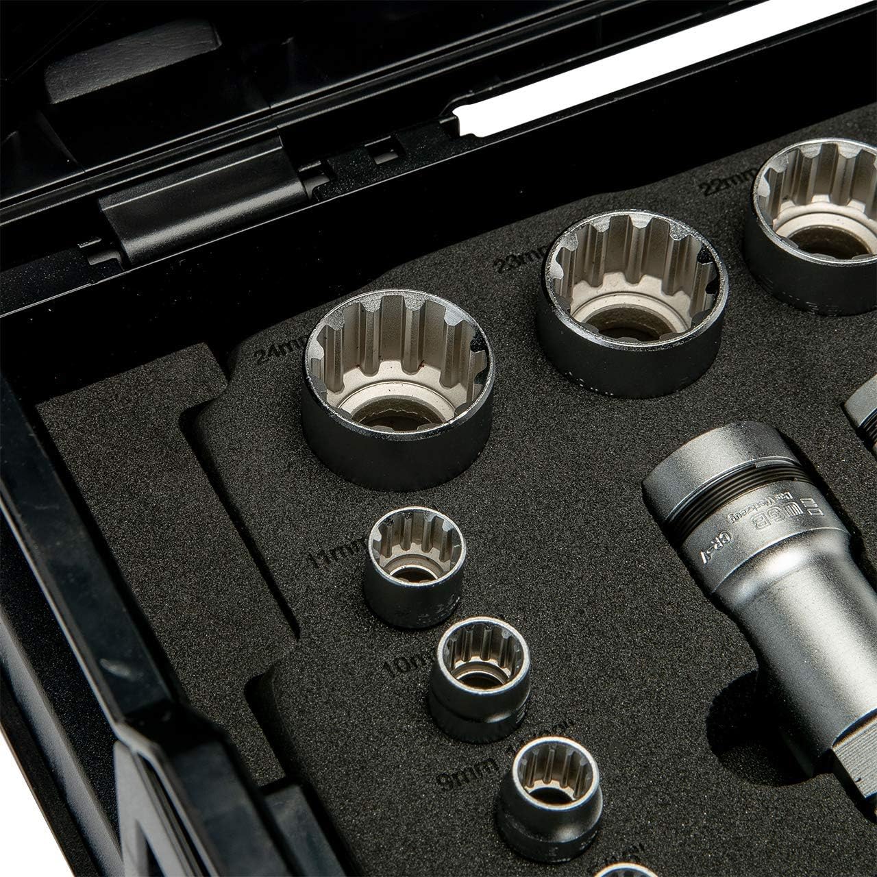 🚗 KFZ & Werkstatt – MOFLEX Socket Set, 47 Pieces I WGB The Tool I 1/4" + 3/8" + 1/2" I Chrome Vanadium Steel – Bild 4