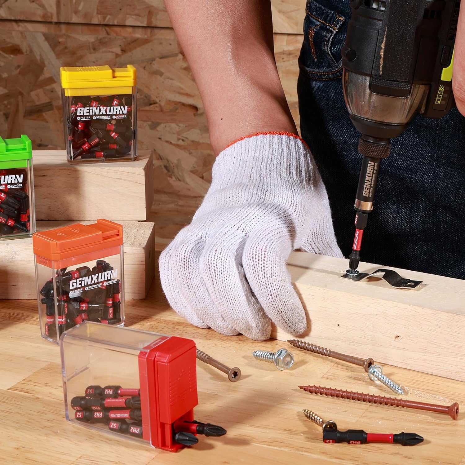 ⚡ Elektro & Technik – Schlagfestes Schraubendreher-Bit-Set, 90-teilig, 50 mm, magnetisch (PH2/PZ2/T10/T15/T20/T25/T30/Hex) S2-Stahl-Mehrfach-Schraubendreher-Bits mit Aufbewahrung, bunte Box – Bild 9