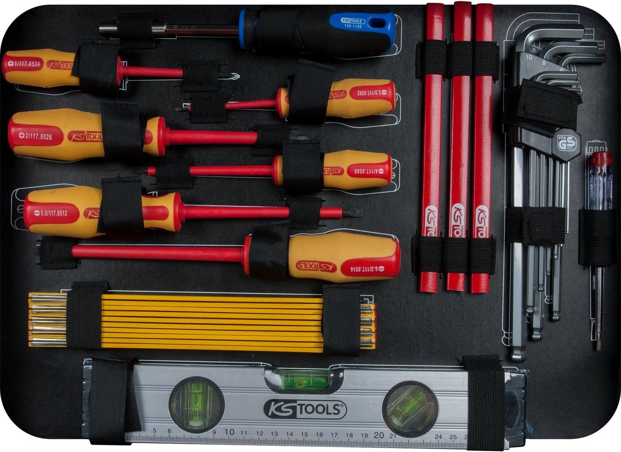 ⚡ Elektro & Technik – 'KS Tools 911.0628 1/4 & quot; und 1/2 Elektriker-Werkzeugkasten – 128 Teile – Bild 4