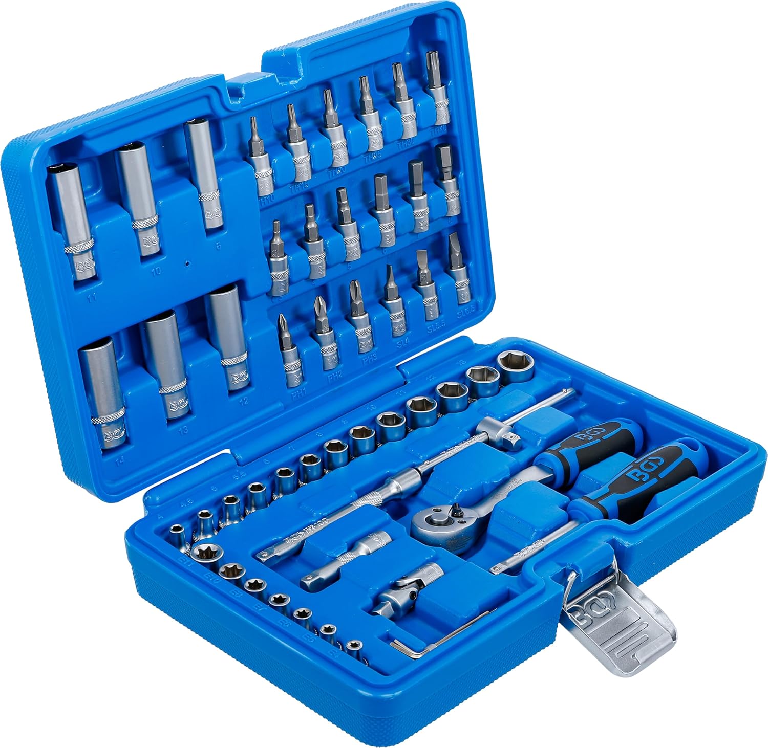 🚗 KFZ & Werkstatt – 52 Pcs. Socket Wrench Set 6,3 (1/4 ) – Bild 2