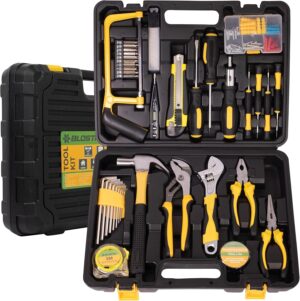🔥 Angebote & Aktionen – BLOSTM Filled Tool Box 100 Pieces - Tool Set, Tool Box Filled with Essential Hand Tool for DIY - Large Household Tool Set with Hammer, Pliers, Screwdriver Set
