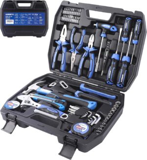 🔥 Angebote & Aktionen – 62-Piece Tool Set, General Household Tool Set with Storage Tool Box, Basic Tool Set for Home, Basic Portable Tool Set for Dorm, DIY and as a Gift