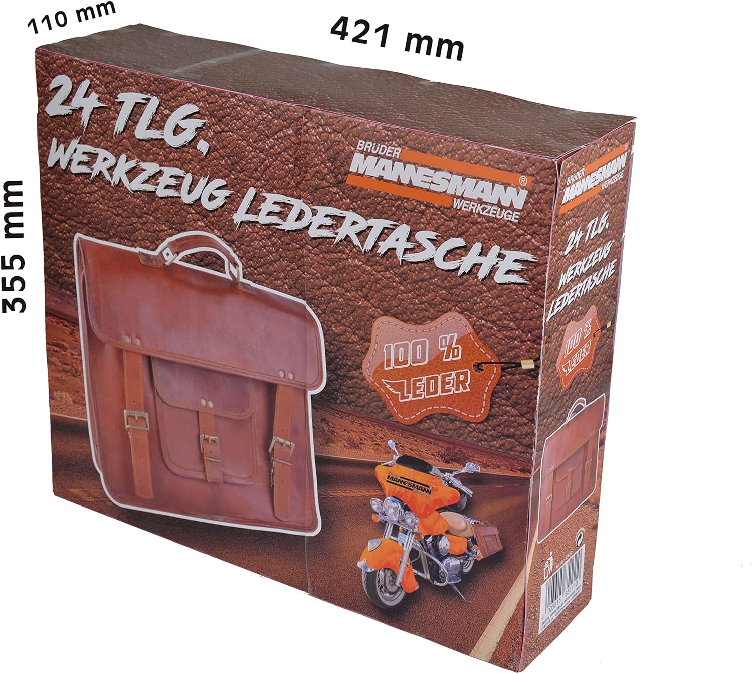 🔥 Angebote & Aktionen – Brüder Mannesmann M29048 24 Piece Leather Tool Bag – Bild 4