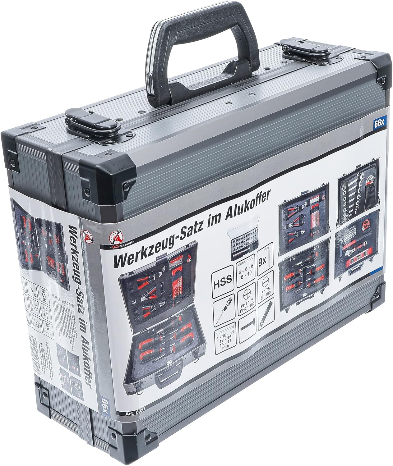 🔥 Angebote & Aktionen – BGS Diy 6057 Tool Set in Aluminium Case with 66 Tools