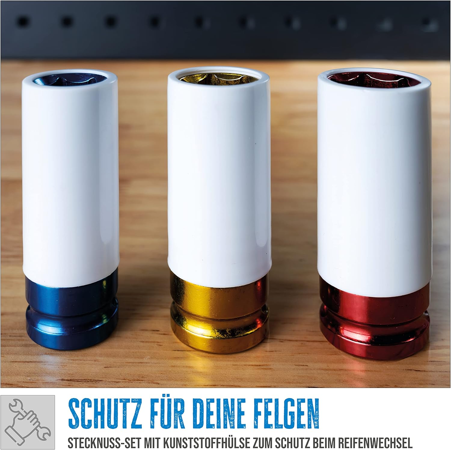⚒️ Bau & Montage – Güde 39003 Werkzeugkoffer GWZK 157 (157-teiliges Steckschlüssel- und Werkzeugset aus Chrom-Vanadium-Stahl im praktischen Koffer) blau/schwarz – Bild 4