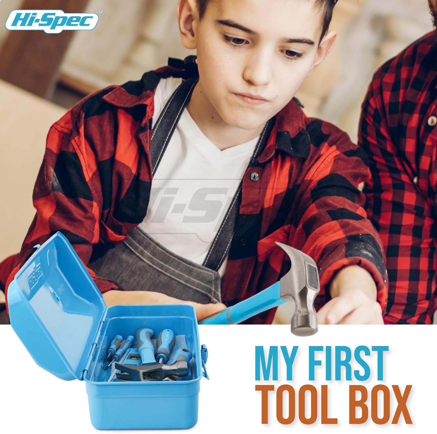🔥 Angebote & Aktionen – Hi-Spec Beginner Tool Set in Blue Metal Box Complete Genuine Hand Tool for DIY and Youth – Bild 5