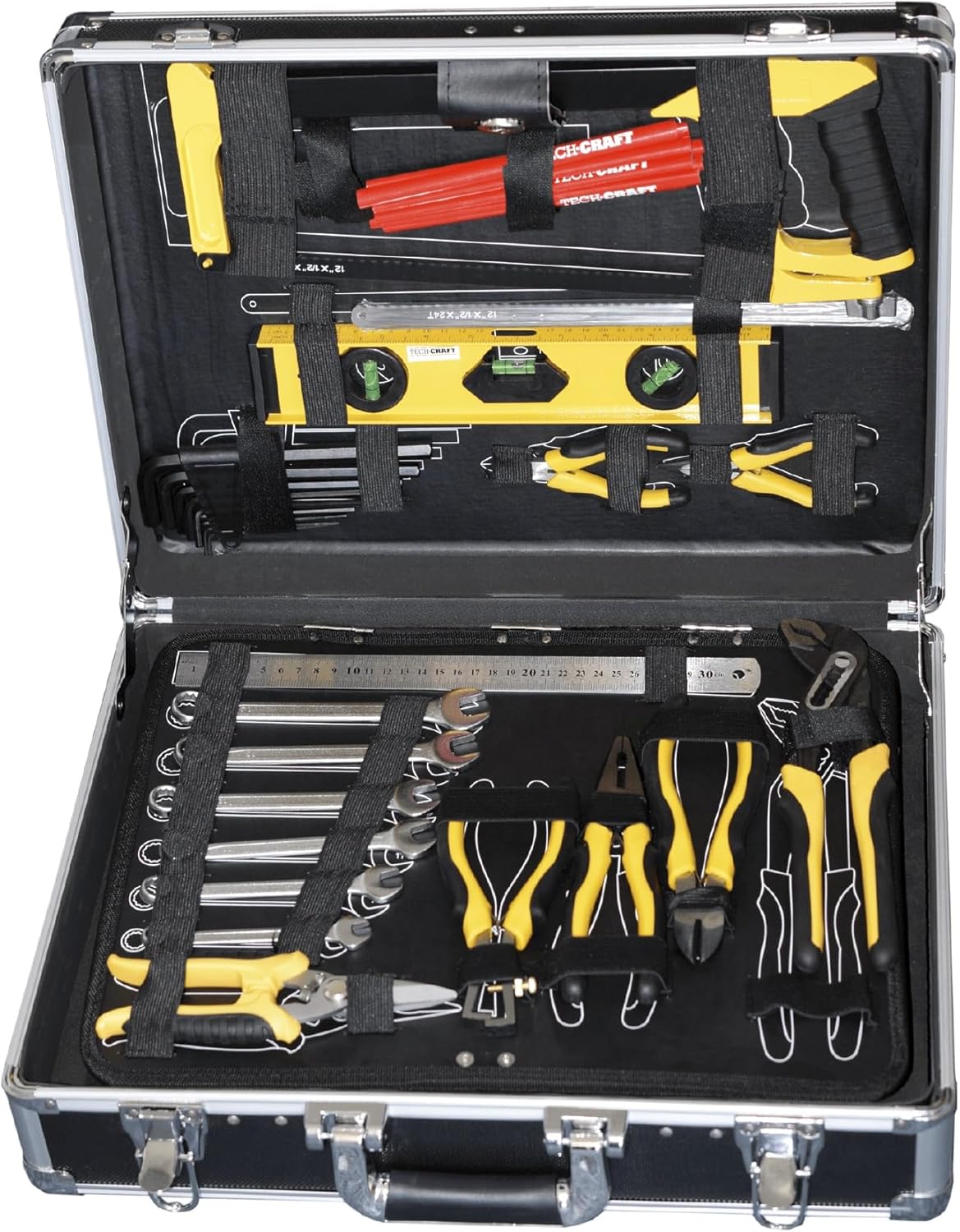 🔥 Angebote & Aktionen – Tool Box 130 Pieces | DIY Kit | Aluminium Tool Box | Tool Bag | Workshop Case | Weight Approx. 10 kg | Aluminium Case | 52 x 18 x 41 cm – Bild 2