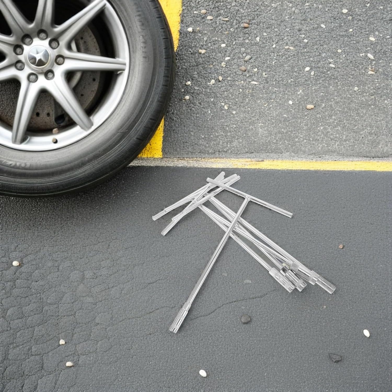 🚗 KFZ & Werkstatt – Yardwe 5 Stück Griff Sechskant Steckschlüssel Verlängerter T förmiger Innensechskantschlüssel Metall für Kfz reparatur Mechanik Reparatur Werkzeug – Bild 8