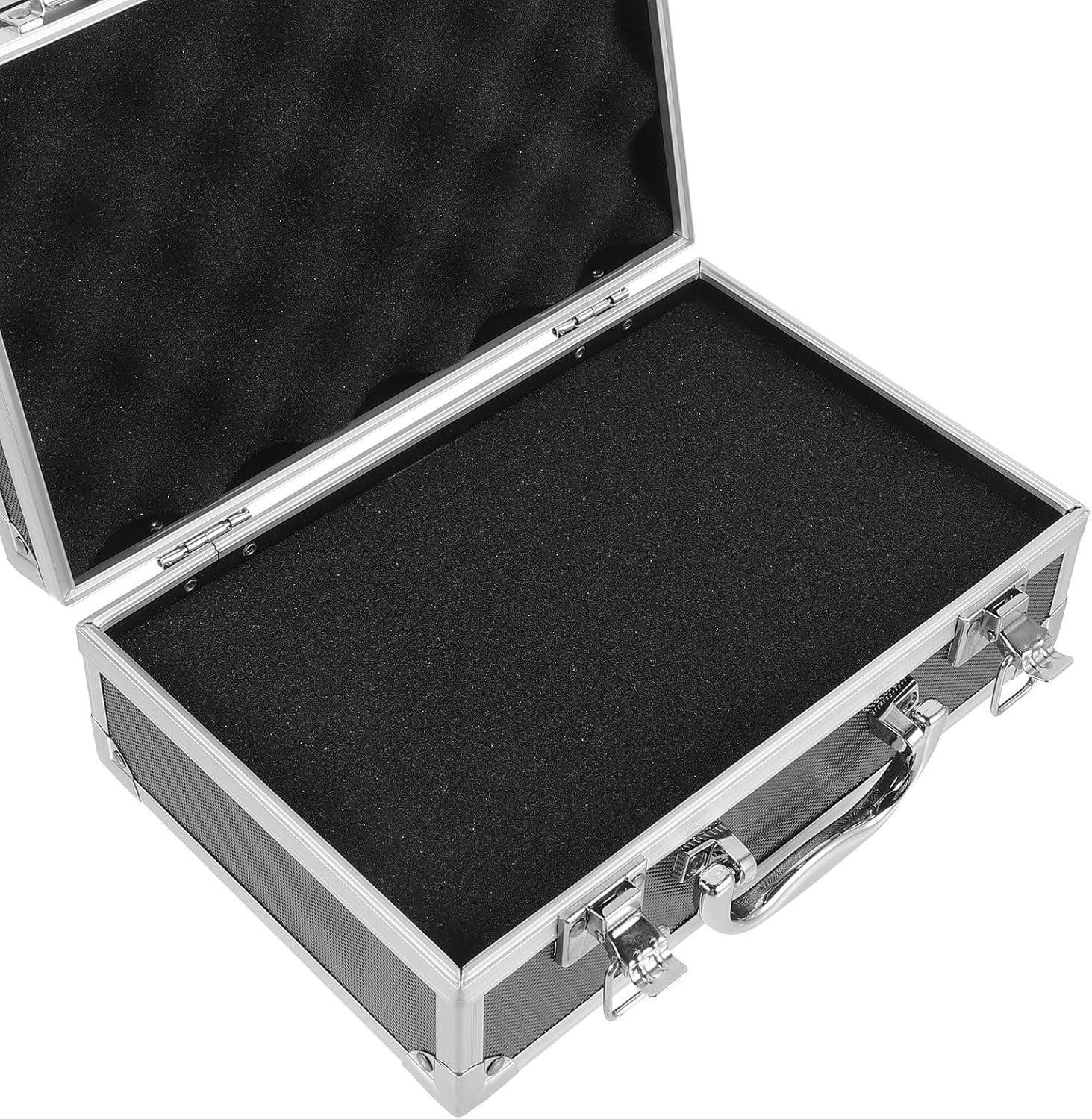 ⚡ Elektro & Technik – Ipetboom Aluminiumlegierung Kleiner Werkzeugkoffer mit Schwammfutter Abschließbar Tragbare Aufbewahrungsbox für Elektriker Reise und Zubehör 255X165X95 CM – Bild 7