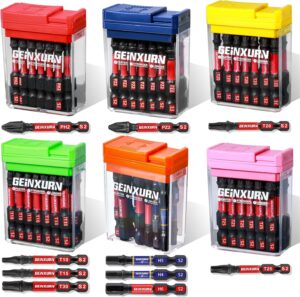 ⚡ Elektro & Technik – Schlagfestes Schraubendreher-Bit-Set, 90-teilig, 50 mm, magnetisch (PH2/PZ2/T10/T15/T20/T25/T30/Hex) S2-Stahl-Mehrfach-Schraubendreher-Bits mit Aufbewahrung, bunte Box