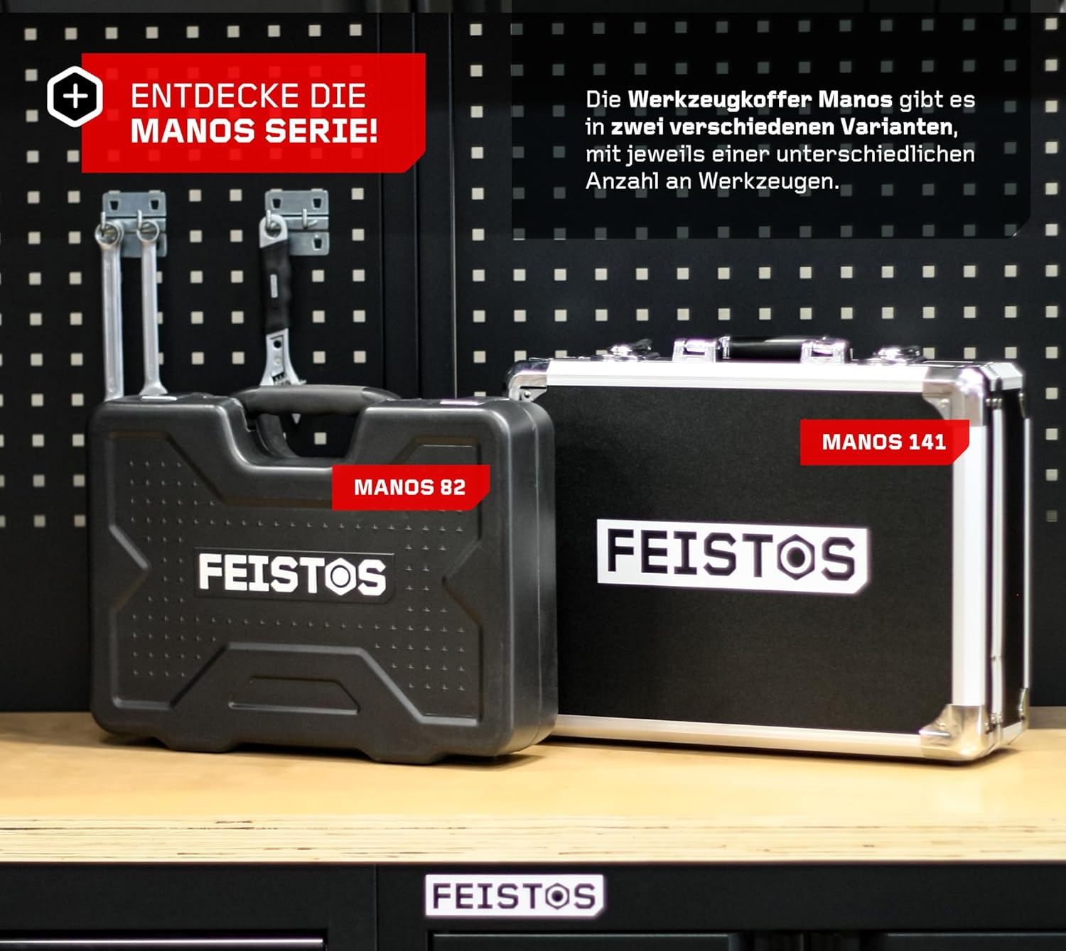 🔥 Angebote & Aktionen – Manos 141 Tool Box, Equipped with 141 High-Quality Tools, Robust Steel Case with Metal Clasps, Ergonomic Carry Handle, Ideal for Mobile Use – Bild 6