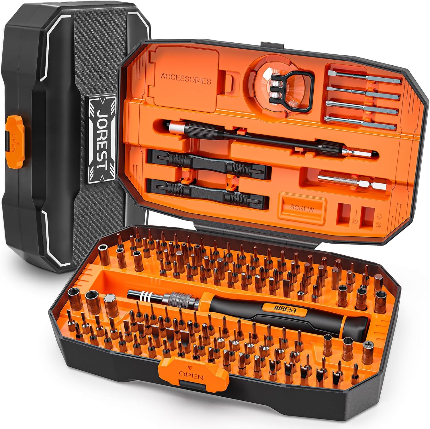 🔥 Angebote & Aktionen – JOREST 152 in 1 Precision Mechanic Screwdriver Set, Christmas Gifts for Men, Mini Tool Set with Torx Triwing Bits, Repair Kit for Macbook, Laptop, PC, RC, PS5, Switch, Xbox, iPhone