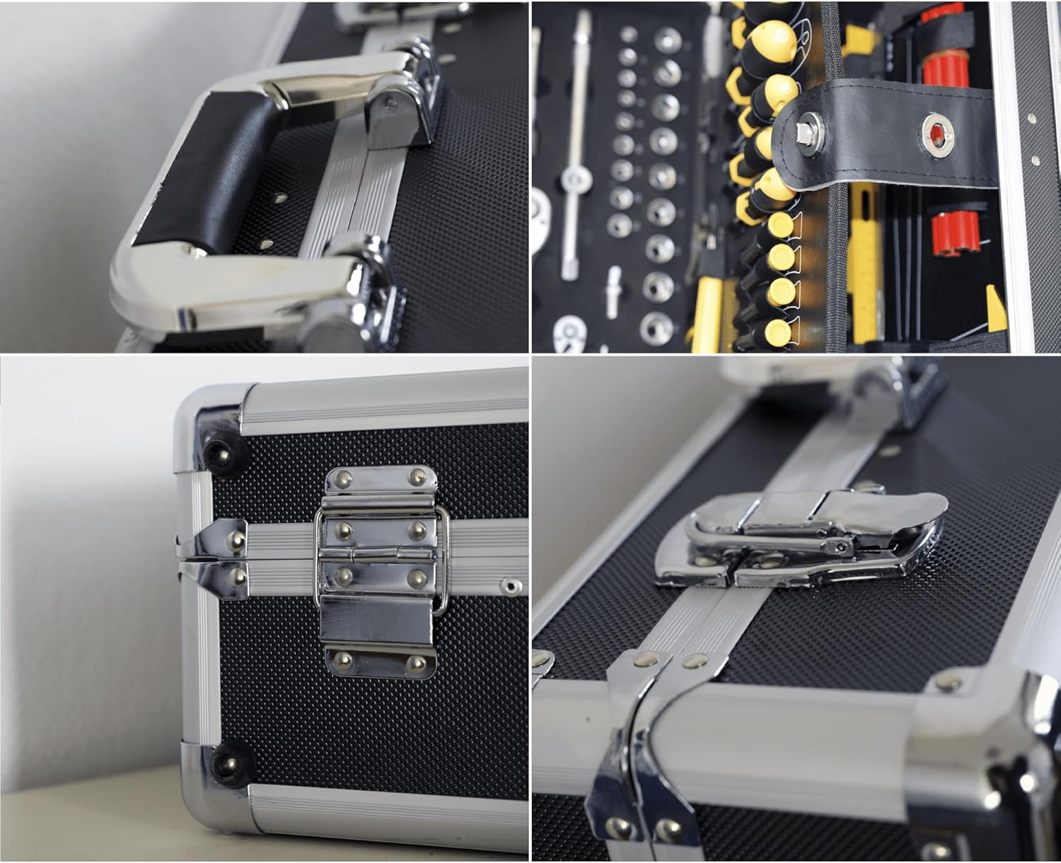 🔥 Angebote & Aktionen – Tool Box 130 Pieces | DIY Kit | Aluminium Tool Box | Tool Bag | Workshop Case | Weight Approx. 10 kg | Aluminium Case | 52 x 18 x 41 cm – Bild 6