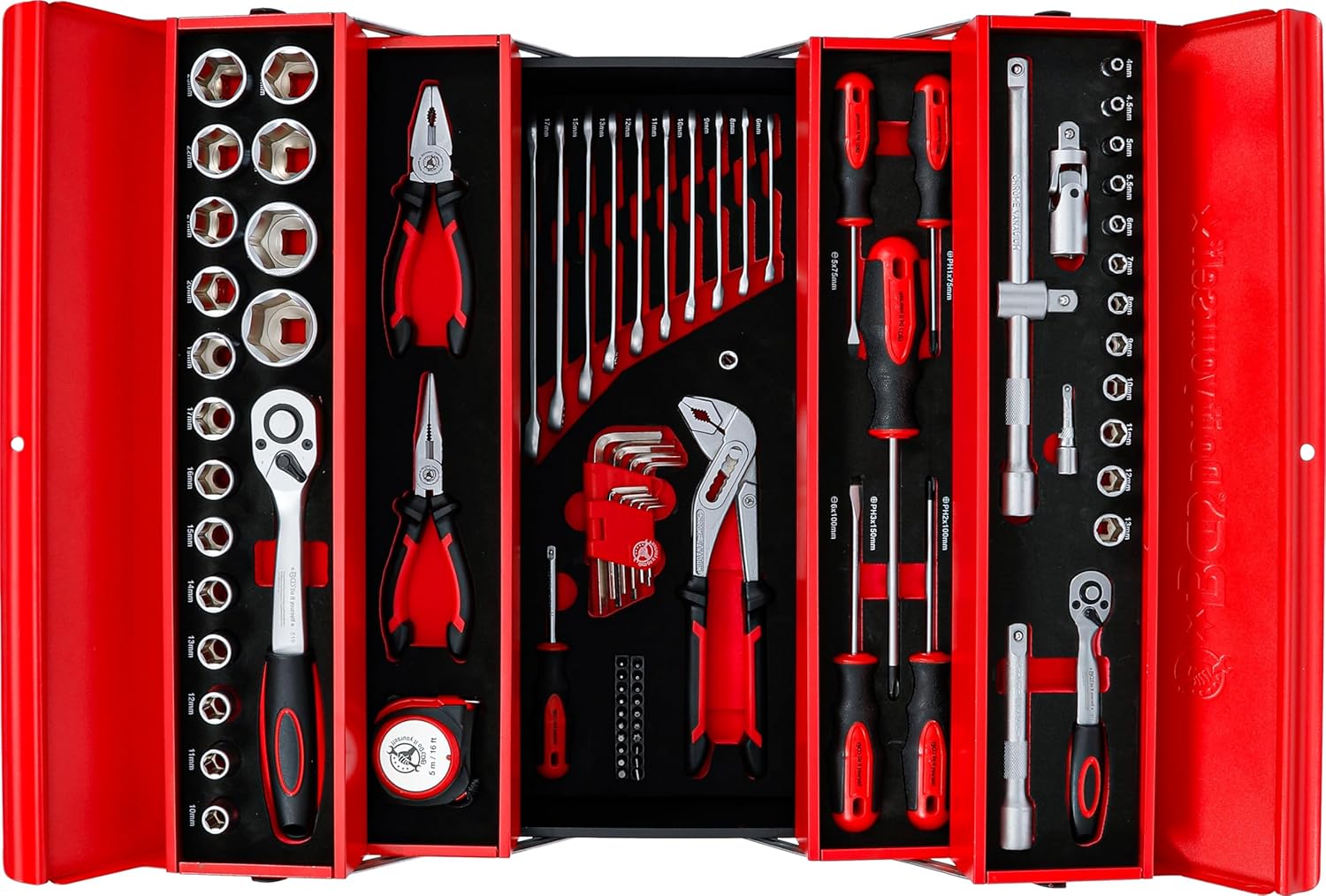 🚗 KFZ & Werkstatt – BGS Diy 6056 Metal Tool Box with Tool Assortment 86 Pieces – Bild 4