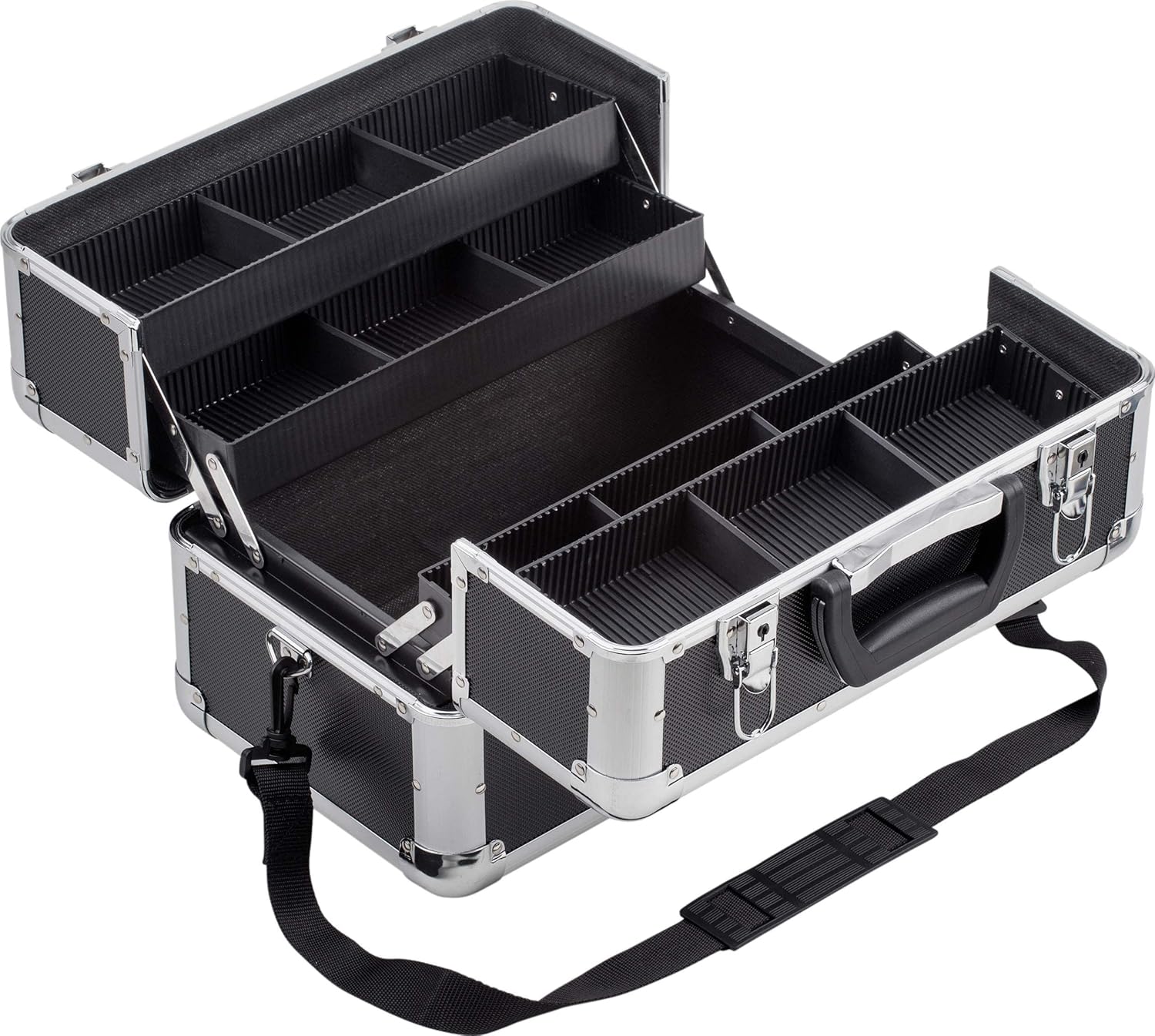 🔥 Angebote & Aktionen – Meister multi-purpose case, lots of storage space, divisible compartments for small parts, lockable, including 2 keys and a carrying strap, cosmetic case, scissors case