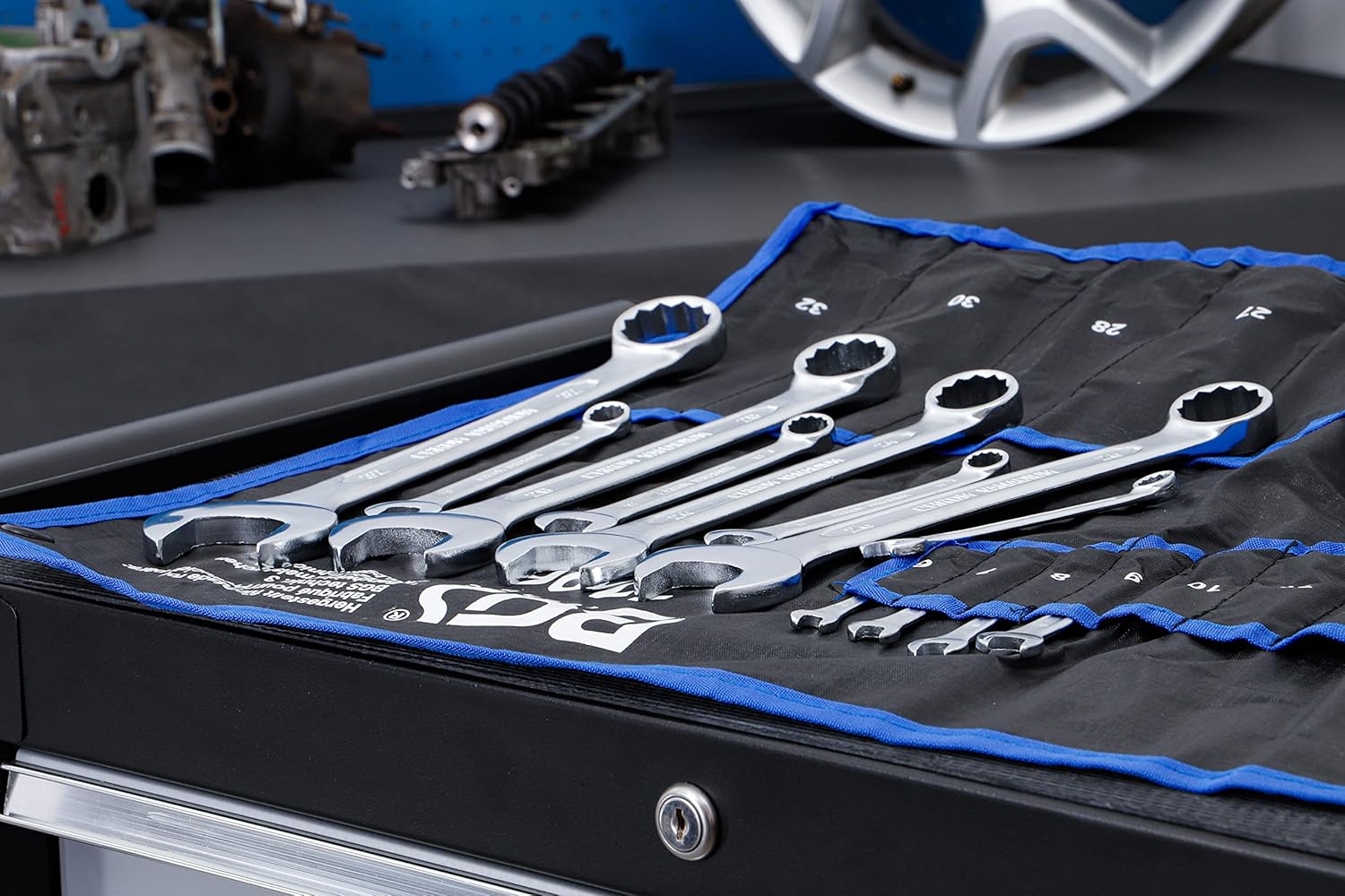 🚗 KFZ & Werkstatt – Würth Zebra Socket Spanner Set 1/4 + 1/2 Inch Ratchet Box 59 Pieces 096509059 & BGS 1196 | Open-Ended Ring Spanner Set | 25 Pieces | SW 6-32 mm | Includes Tetron Roll Bag | Combination Spanner – Bild 6