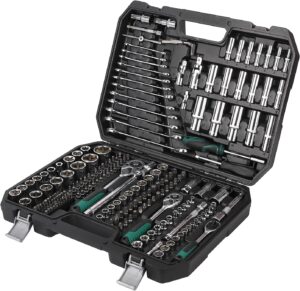 🔥 Angebote & Aktionen – Filled Tool Box, 216 Tool Set, Tool Box, Tool Set, Household Basics Tool for Workshop and Household with Wrench, Hammer, Pliers, Screwdrivers