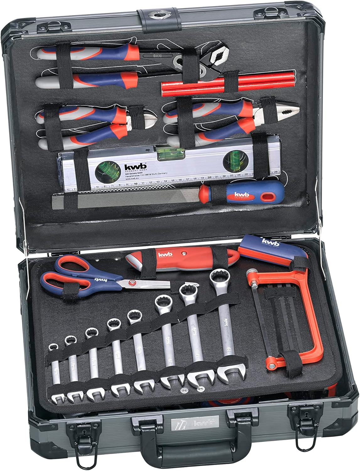 🔥 Angebote & Aktionen – kwb 370780 Toolbox (Ideal For Ambitious Domestic Use, in a Sturdy Aluminium Case), 370760