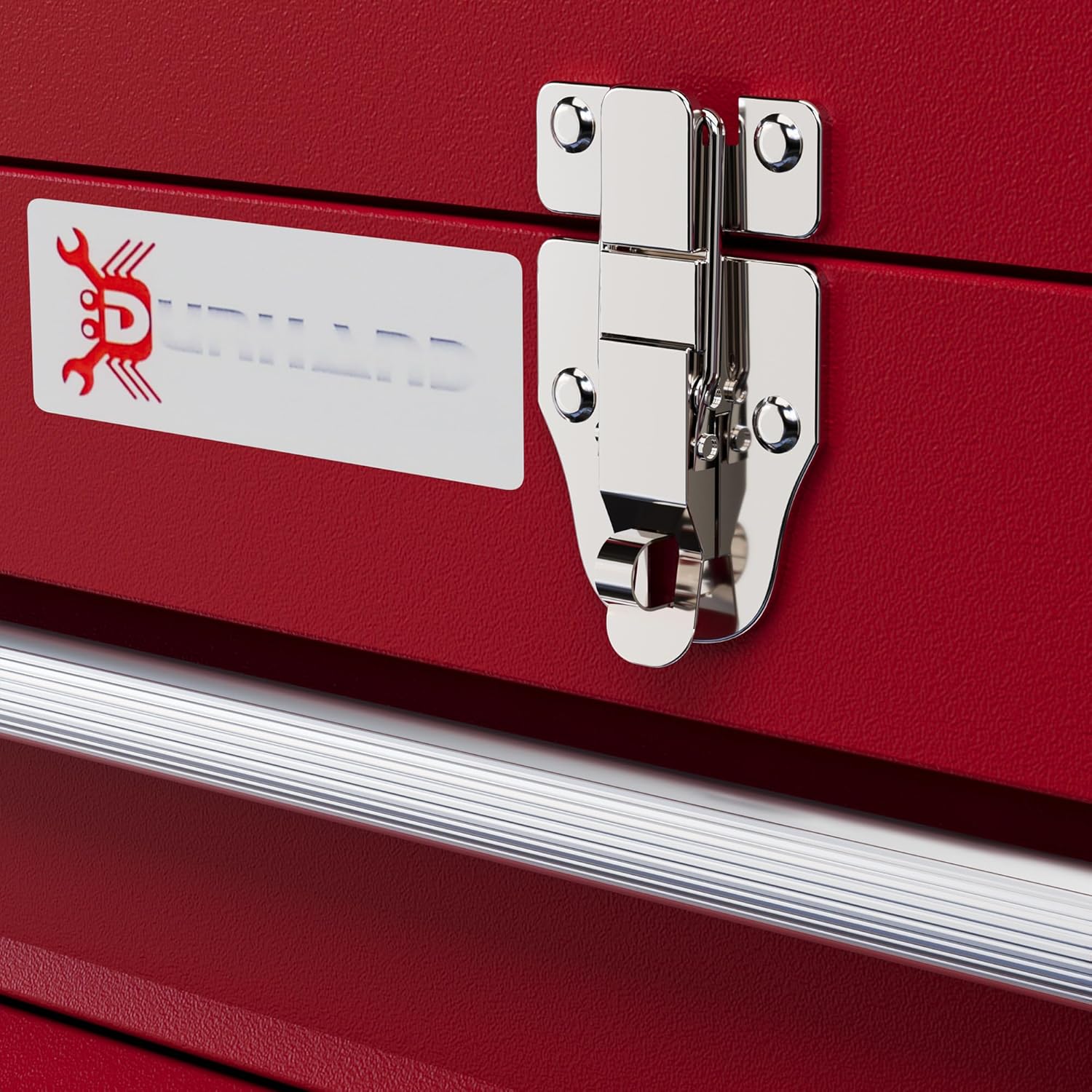 🔥 Angebote & Aktionen – DURHAND Empty Tool Box, Robust Tool Box with 3 Drawers, Compartment, Metal Clasps, Carry Handle, Tool Box for Tools, Household, Workshop, Red – Bild 9