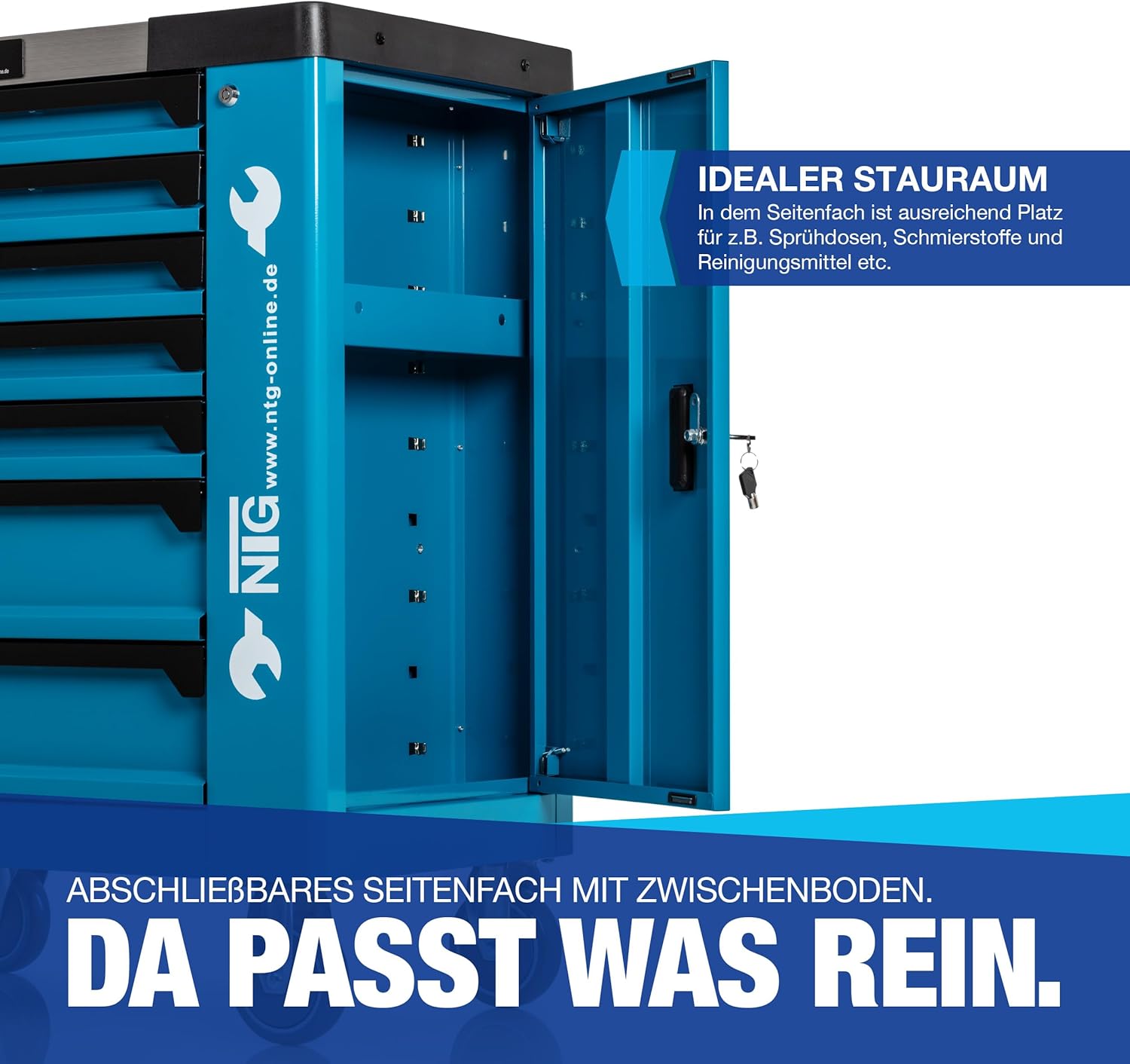 ⚡ Elektro & Technik – Werkzeugwagen, Trolley-Werkzeugkasten mit Werkzeugen und Schaumstoffeinlagen – Bild 5