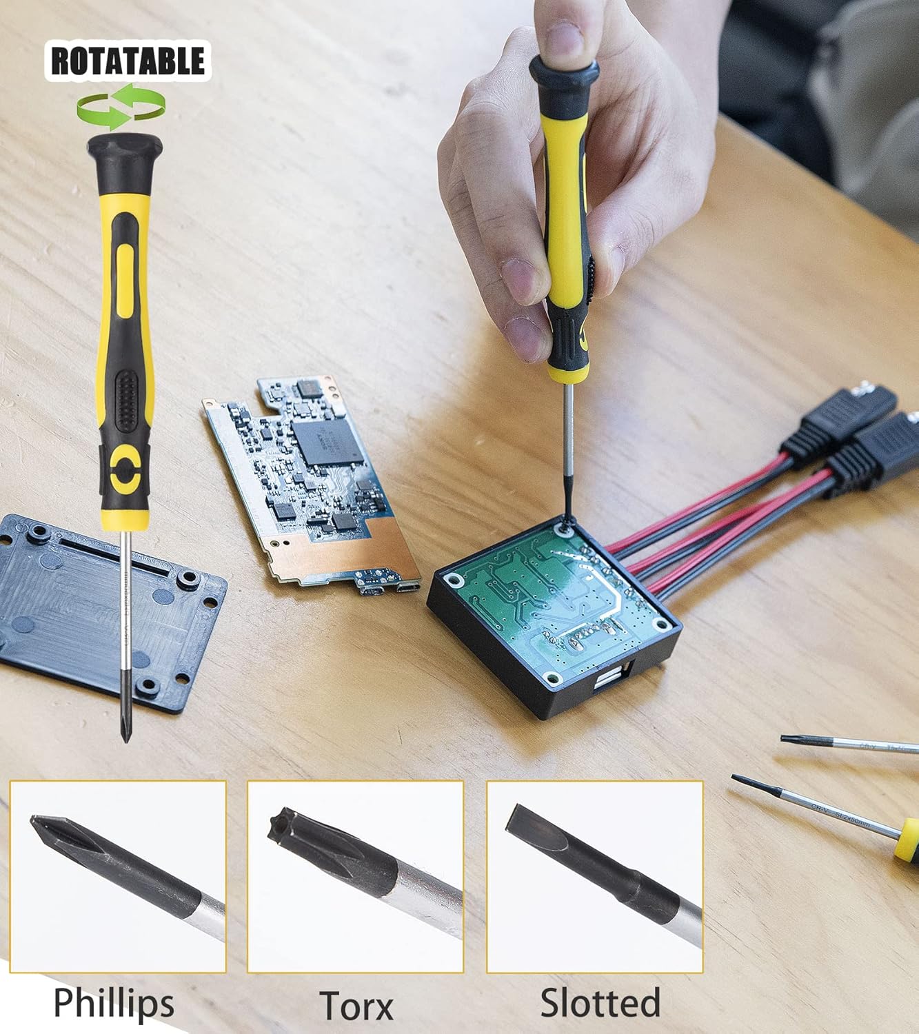 ⚡ Elektro & Technik – DOWELL Magnetischer Schraubendreher-Satz Schlitz/Phillips/Torx, 108-teiliger Stubby-Schraubendreher, Mini-Präzisions-Schraubendreher-Bits-Set – Bild 5