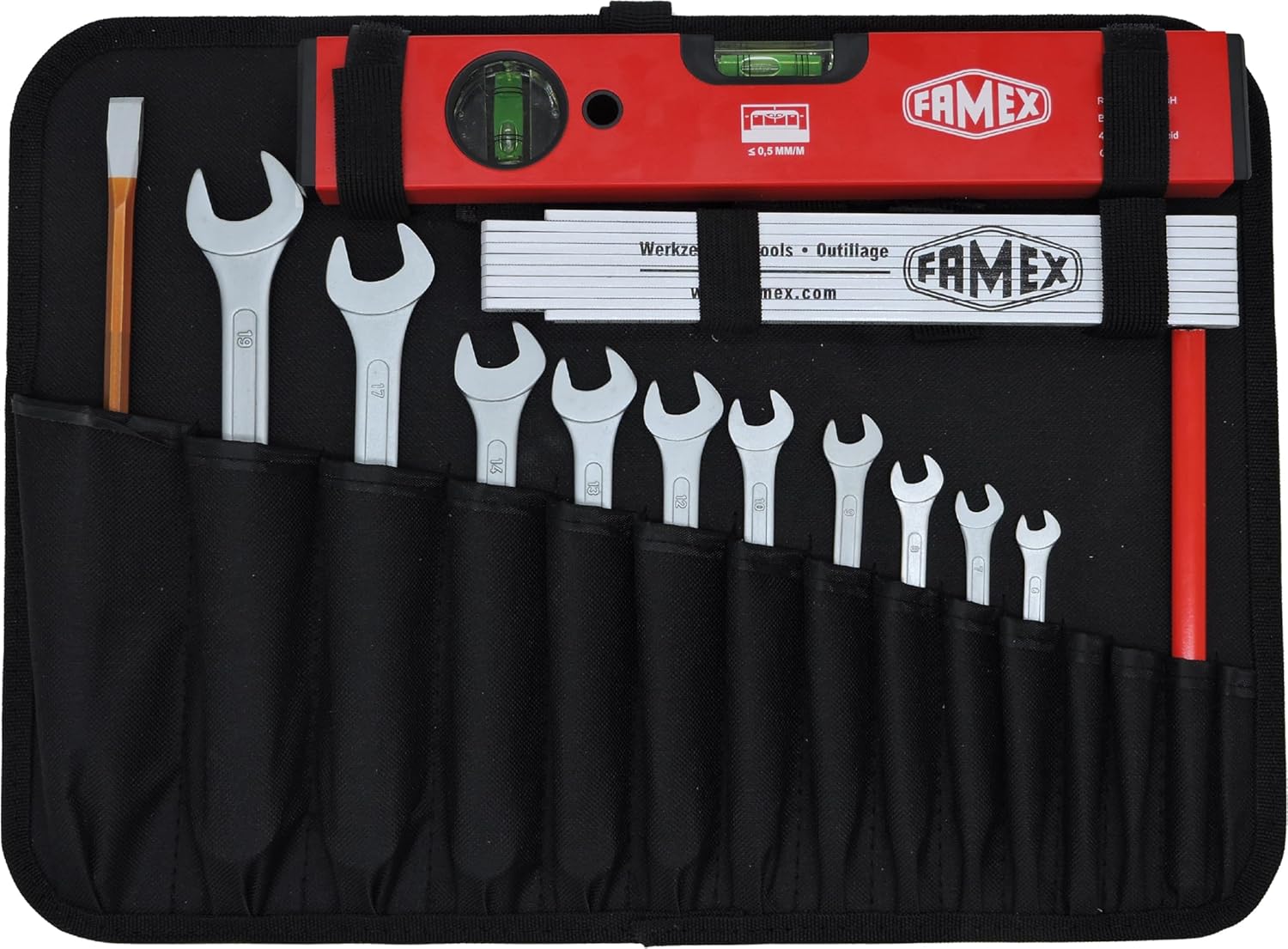 ⚡ Elektro & Technik – FAMEX 789-10 Alu-Werkzeugkoffer mit Werkzeugset für Elektriker – Profi-Werkzeugkoffer – Viele Werkzeuge Made in Germany, viel Stauraum, 45,5 x 35,5 x 16 cm – Bild 4