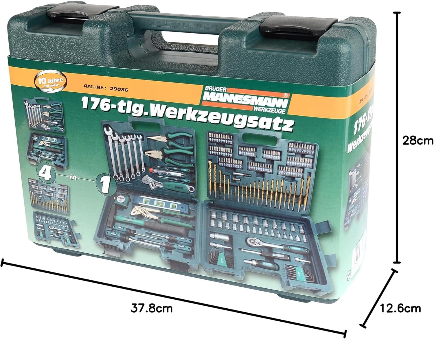 🚗 KFZ & Werkstatt – Brüder Mannesmann Tool 176 Pieces Tool Set, M29086 – Bild 7