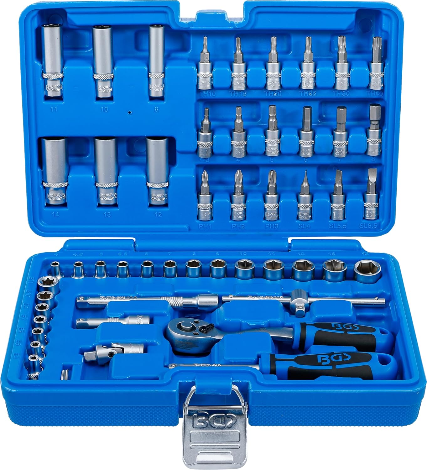 🚗 KFZ & Werkstatt – 52 Pcs. Socket Wrench Set 6,3 (1/4 )