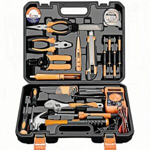 ⚡ Elektro & Technik – Gefüllter Werkzeugkasten 29-teilig – Werkzeugkasten aus hochwertigem Kohlenstoffstahl, Werkzeugset mit Aufbewahrungsbox für Heimwerker, Elektriker & Arbeit
