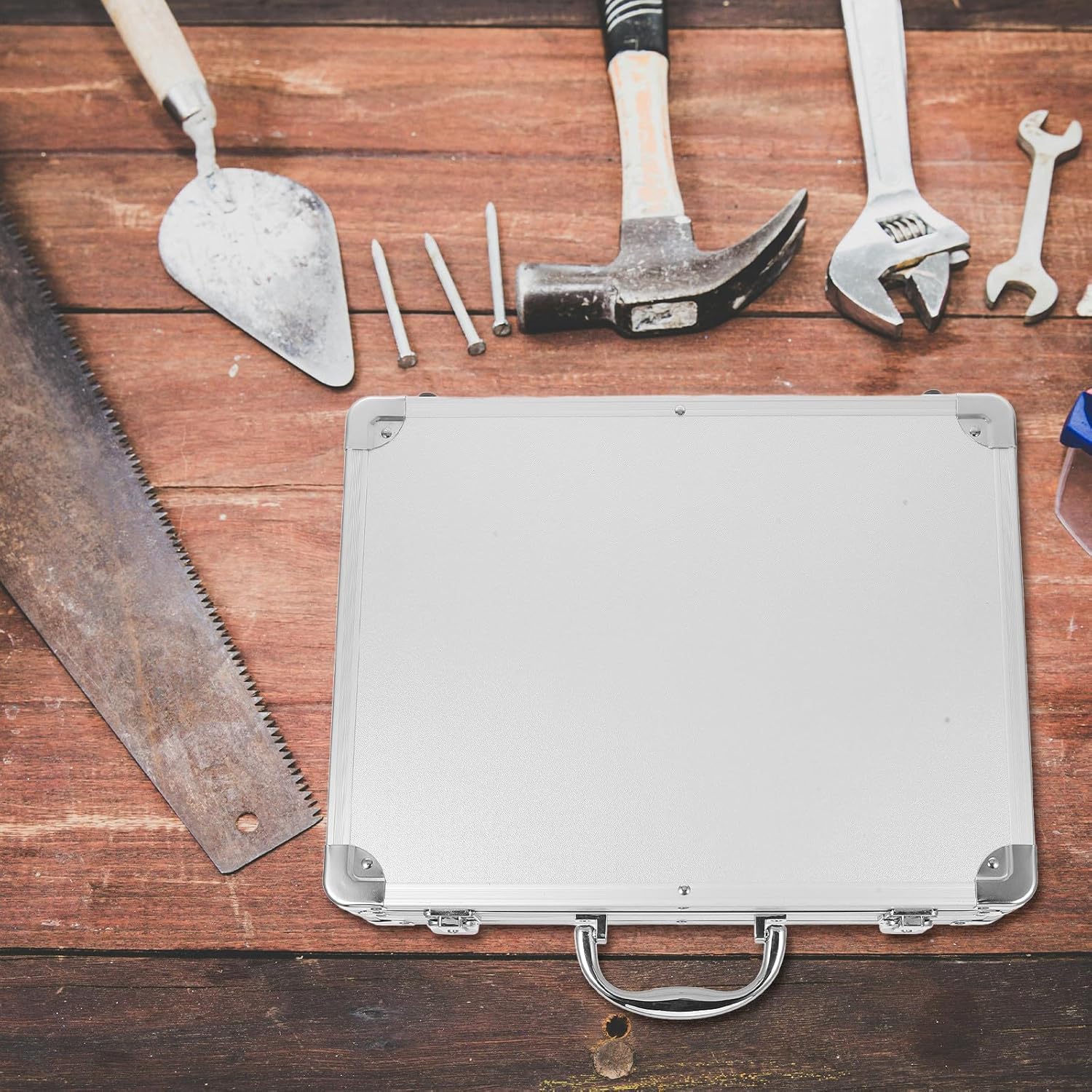 ⚡ Elektro & Technik – NOLITOY Aluminium-Werkzeugkasten mit Schloss, tragbare Aufbewahrungsbox aus Aluminiumlegierung, großer multifunktionaler Werkzeugkoffer für Mechaniker, Elektriker und Handwerker – Bild 6