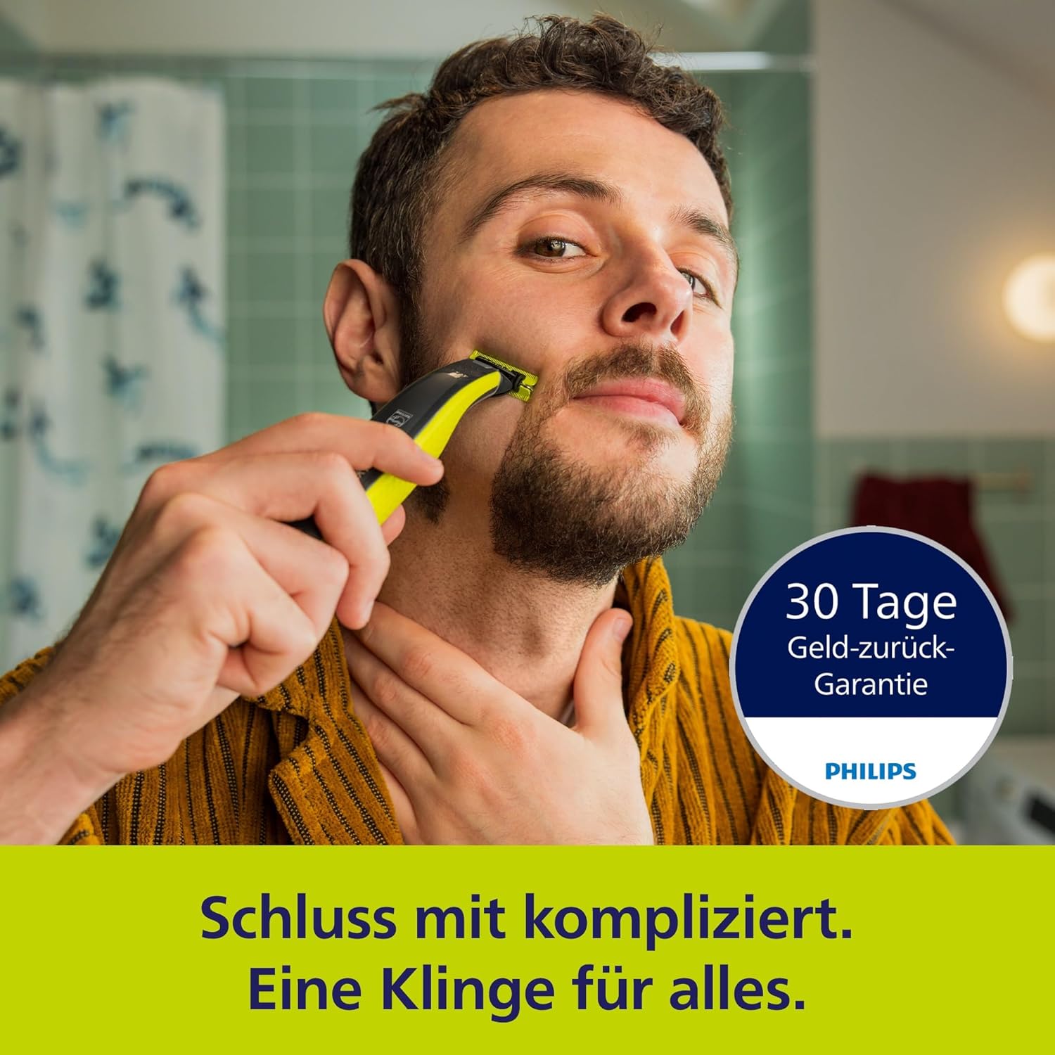 ⚡ Elektro & Technik – PHILIPS OneBlade 360 Face & Body Elektrorasierer, Trimmer & Body Groomer, 3 x 360 Klingen, 4 x Trimmaufsätze (1/2/3/5 mm), 2 x Körperaufsätze, Nass- und Trockenrasur für Gesicht und Körper (QP2834/31) – Bild 2