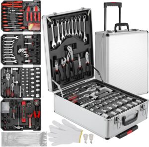 🔥 Angebote & Aktionen – TLGREEN 799 Piece Tool Box Tool Set with Aluminium Trolley Case Repair Tool Box Household Complete Tool Box Set Tool Trolley Hand Tool for Home Car Garage