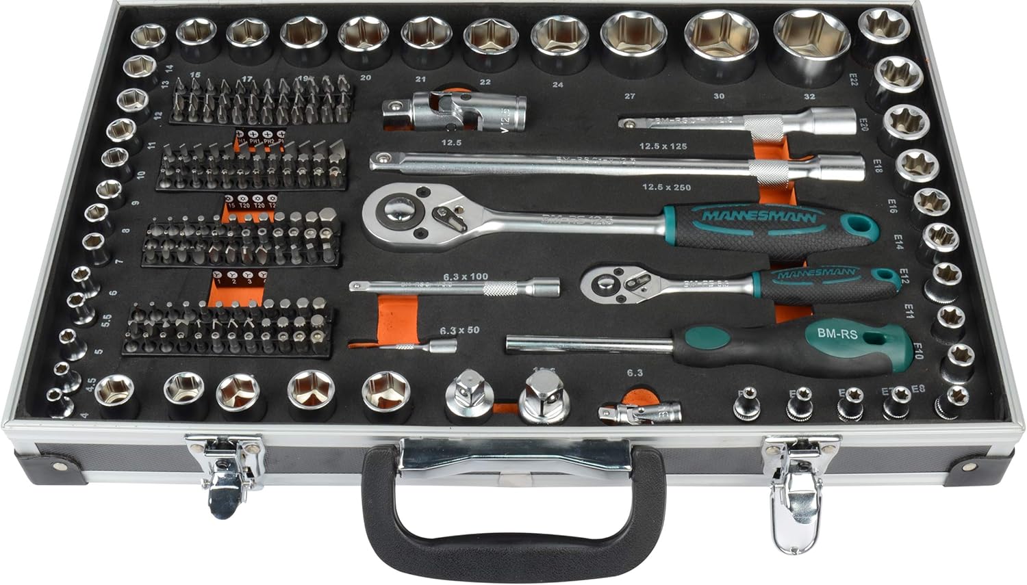 🚗 KFZ & Werkstatt – Brüder Mannesmann Tools M98432 Socket Spanner Set 232 Pieces – Bild 2