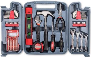 🔥 Angebote & Aktionen – Hi-Spec 53 Piece Household Tool Set, Filled Tool Box with Hammer and Screwdriver Set, Pliers, Spirit Level, Wrench and More Safely Stored in a Tool Box