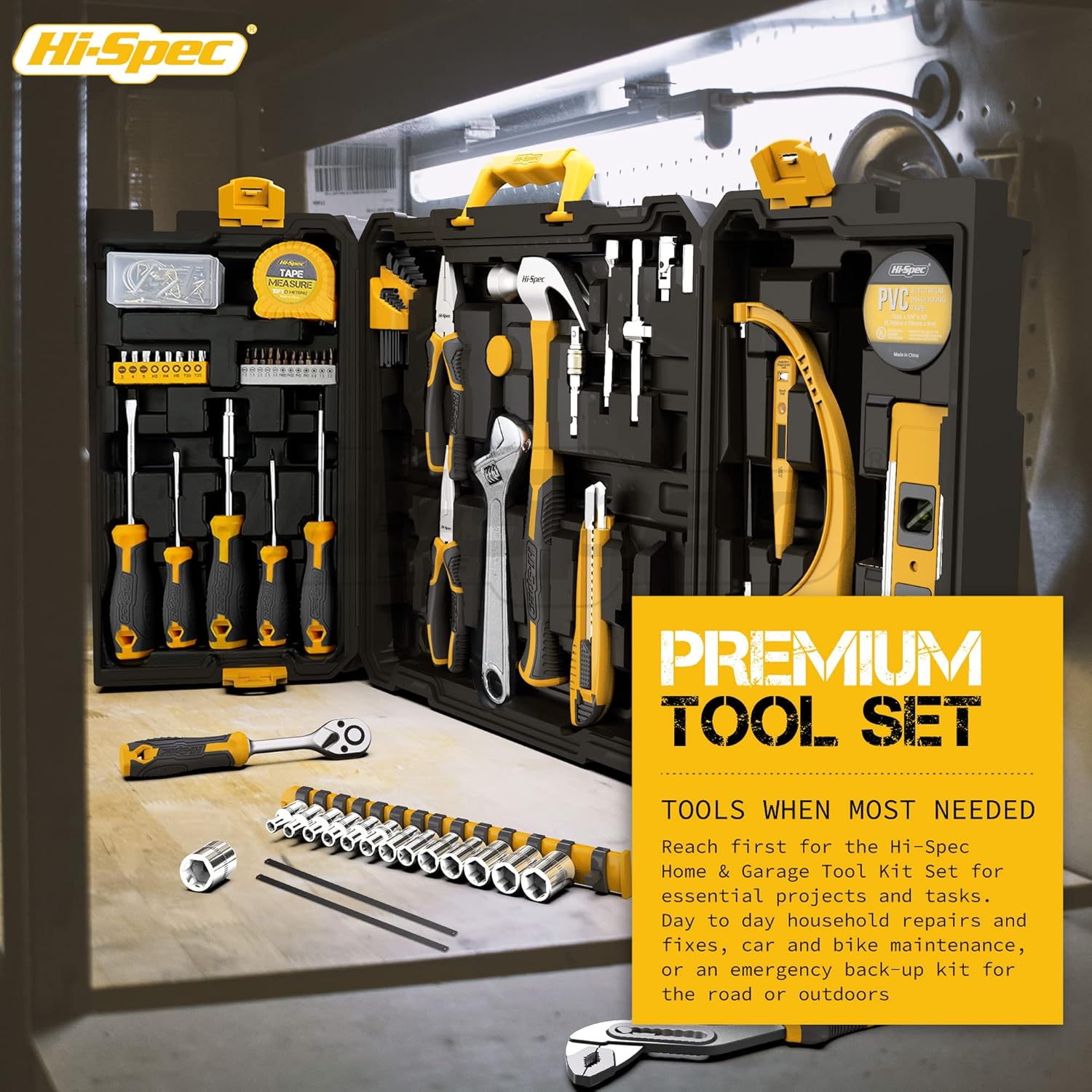 🔥 Angebote & Aktionen – Hi-Spec 113-Piece Tool Box Filled with Most Common Tools. Complete Case Set Ideal for DIY Enthusiasts – Bild 5