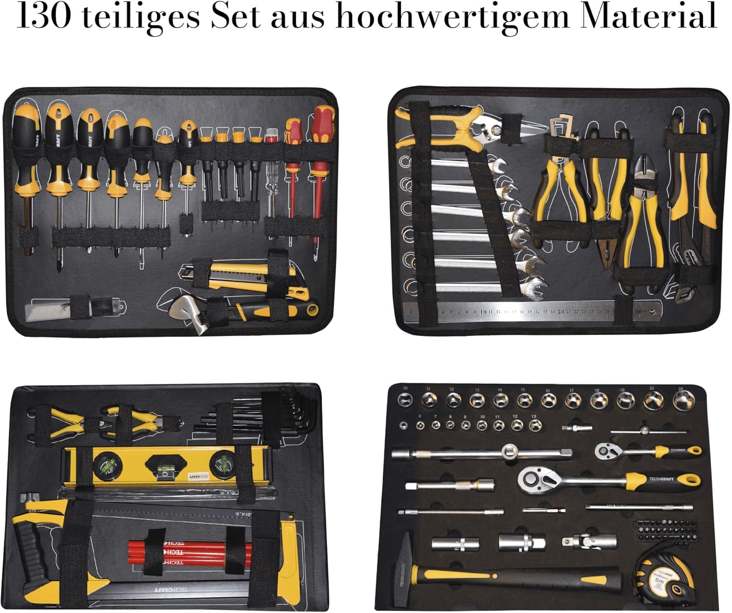 🔥 Angebote & Aktionen – Tool Box 130 Pieces | DIY Kit | Aluminium Tool Box | Tool Bag | Workshop Case | Weight Approx. 10 kg | Aluminium Case | 52 x 18 x 41 cm – Bild 8