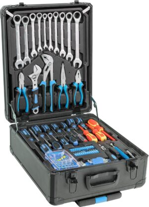 🔥 Angebote & Aktionen – Güde 39004 GWZT 500 Tool Trolley (500-Piece Tool Set Made of Chrome Vanadium and Carbon Steel in Practical Trolley Case) Blue Black