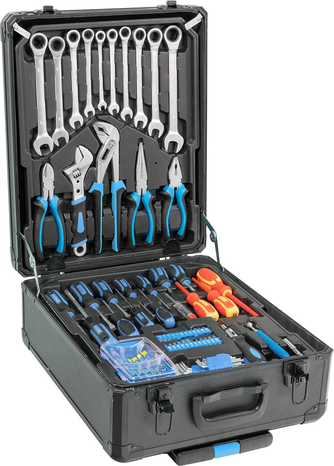 🔥 Angebote & Aktionen – Güde 39004 GWZT 500 Tool Trolley (500-Piece Tool Set Made of Chrome Vanadium and Carbon Steel in Practical Trolley Case) Blue Black