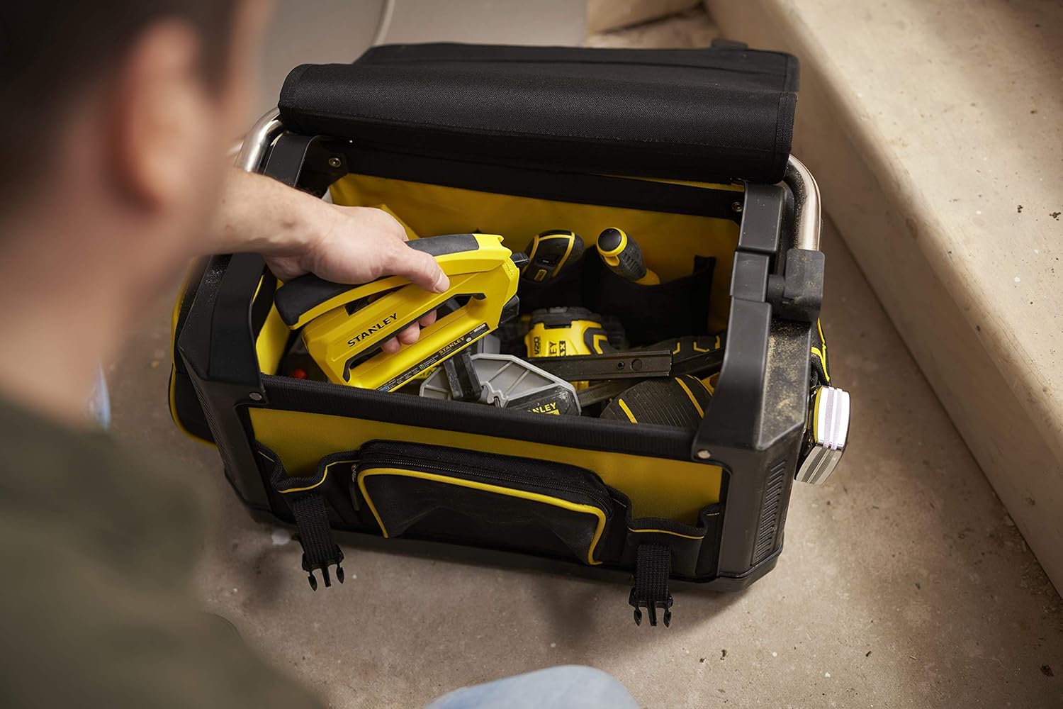 ⚒️ Bau & Montage – Stanley 20-Zoll-FatMax-Tragetasche aus Kunststoff/Stoff mit Deckel – Bild 9