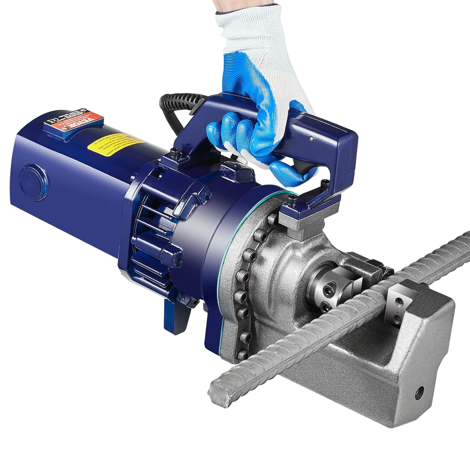 ⚡ Elektro & Technik – VEVOR elektrischer hydraulischer Bolzenschneider, 1700 W, Bewehrungsschneider, schneidet bis zu 5–25 mm Bewehrungsstahl in 4 Sekunden, Bewehrungsstahlschneider mit Werkzeugkoffer, Ölkanne, Schwarz, Blau – Bild 9