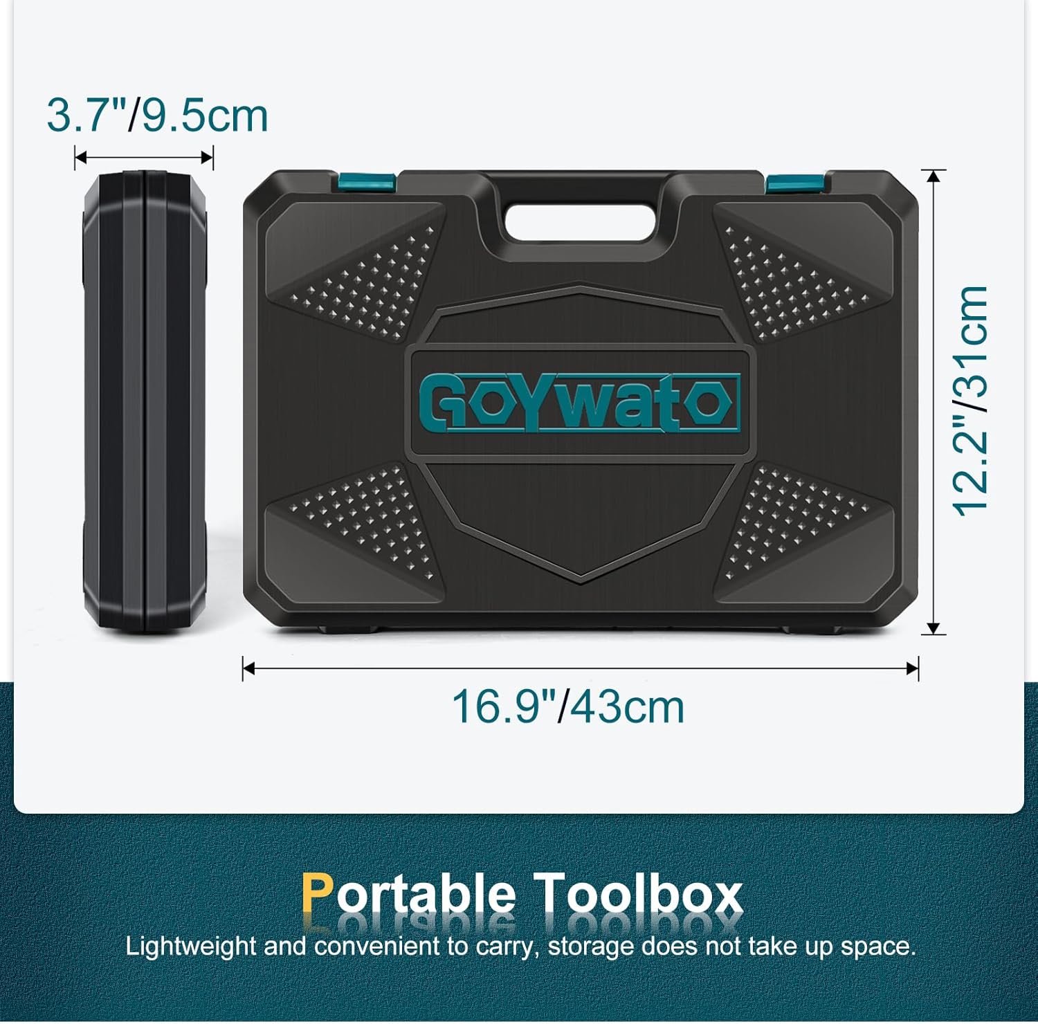 🔥 Angebote & Aktionen – Professional Filled Tool Box 287 Pieces - Tool Box Filled Tool Set for Household with Ratchet Wrench Socket Pliers Adjustable Wrench Multifunctional Tool Blue – Bild 7