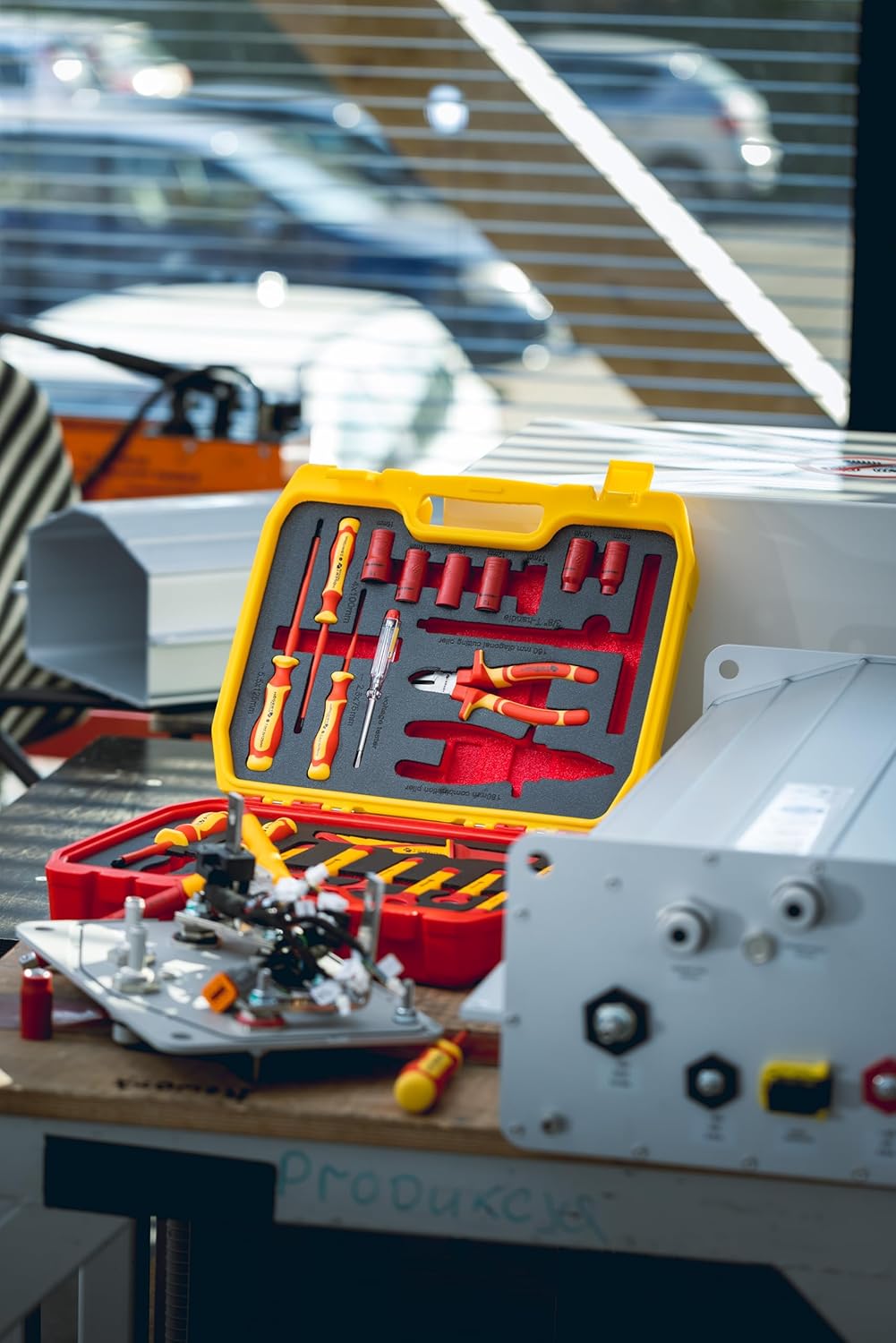 ⚡ Elektro & Technik – HÖGERT TECHNIK 25-teiliges Elektriker-Werkzeugset, isolierter 1000-V-Handschraubendreher, Schlitz- und Kreuzschraubendreher, Zange, Spannungsprüfer, Kunststoffkoffer, Werkzeugset – Bild 3