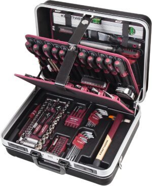 🚗 KFZ & Werkstatt – Kraftwerk 202300000 Professional ABS Tool Case, 186 Pieces